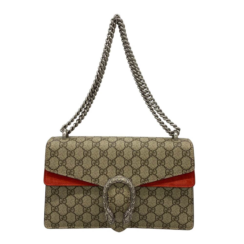 Gucci Dionysus Shoulder Bag 400249 Beige Gray Silver